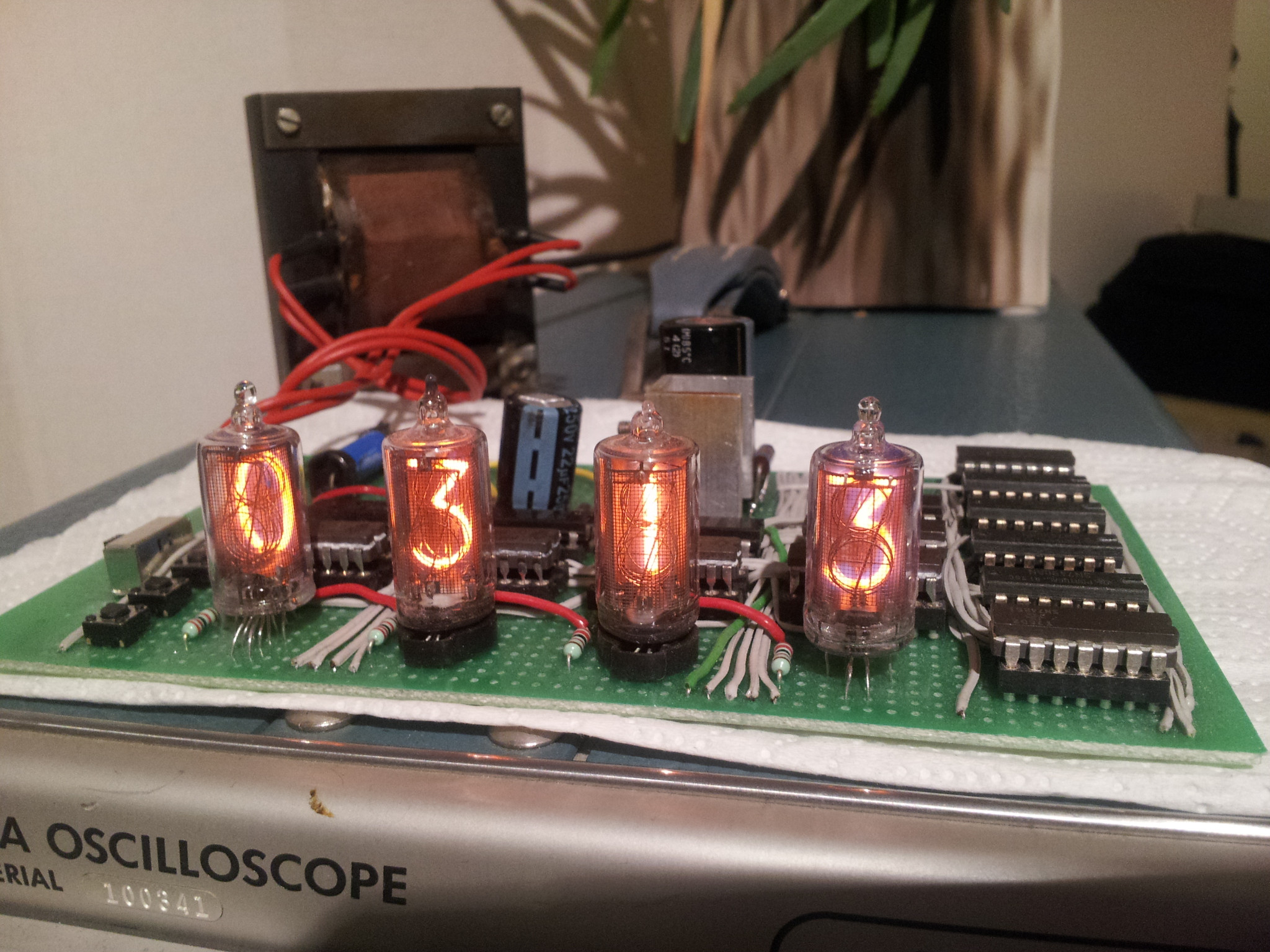 A Simple Nixie Clock With Logic Gates | Hackaday