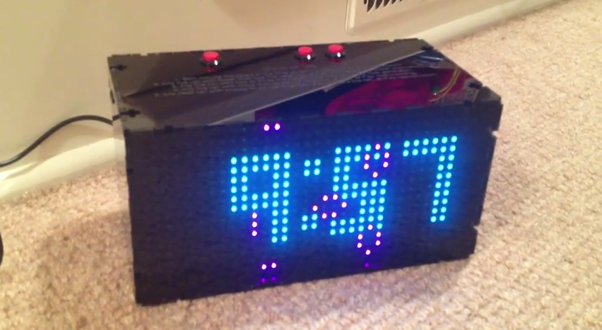 Extremely Slick Game Of Life Based Clock | Hackaday