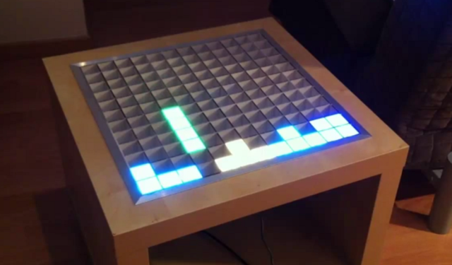 Ikea Led Table Mod Doesn T Lack Awesome Hackaday