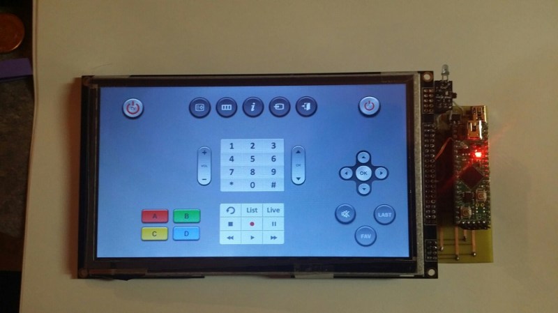 Kwaadaardig noot lijden A 7″ Touchscreen TV Remote Control From Scratch | Hackaday