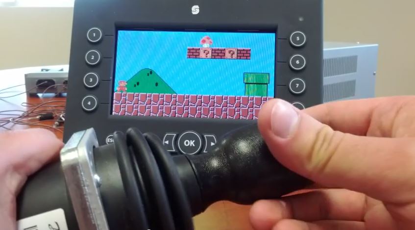 Super Mario On A Human-Machine-Interface! | Hackaday