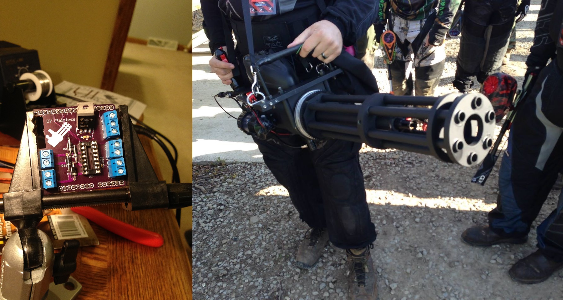 ‘Ol Painless Paintball Minigun Packs A Mean Punch Hackaday