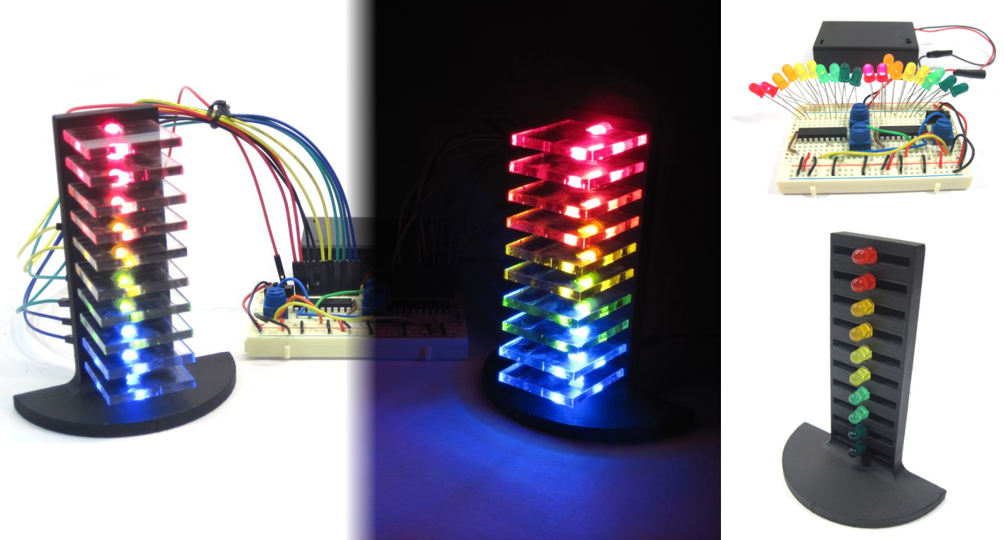 Party Ready Mini LED Volume Tower Hackaday