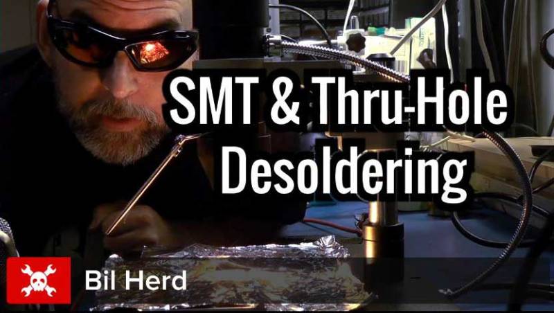 Desoldering Surface Mount and Through Hole Components