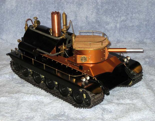 A Remote Controlled, Fully Functional, Steam Powered Tank | Hackaday