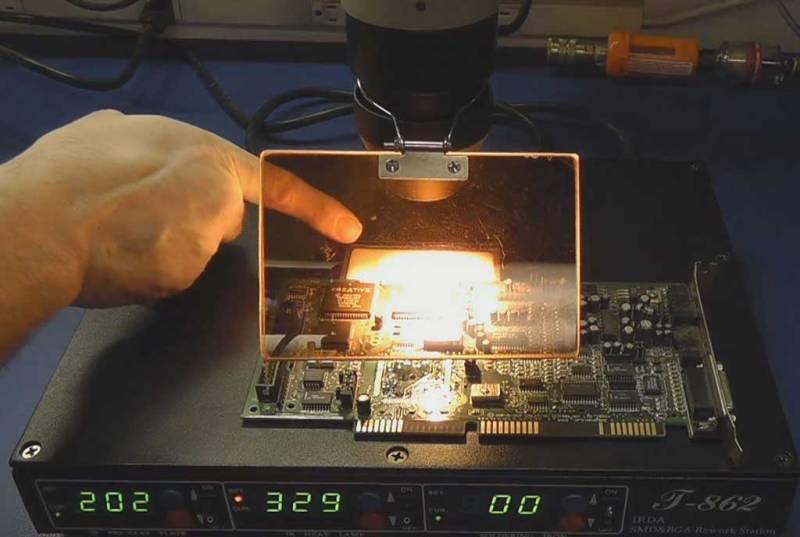 IR Desolder System for removing larger SMD