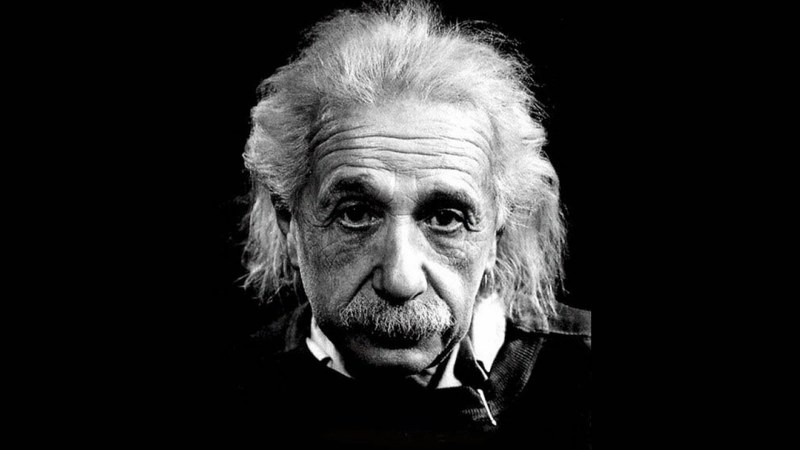 image of the face of einstein