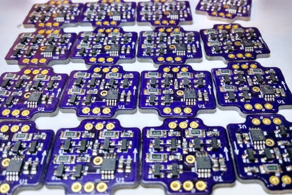 A collection of boards that make up the LED Jacket