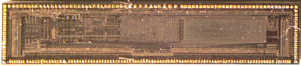 Die image of the PCD8544 display controller
