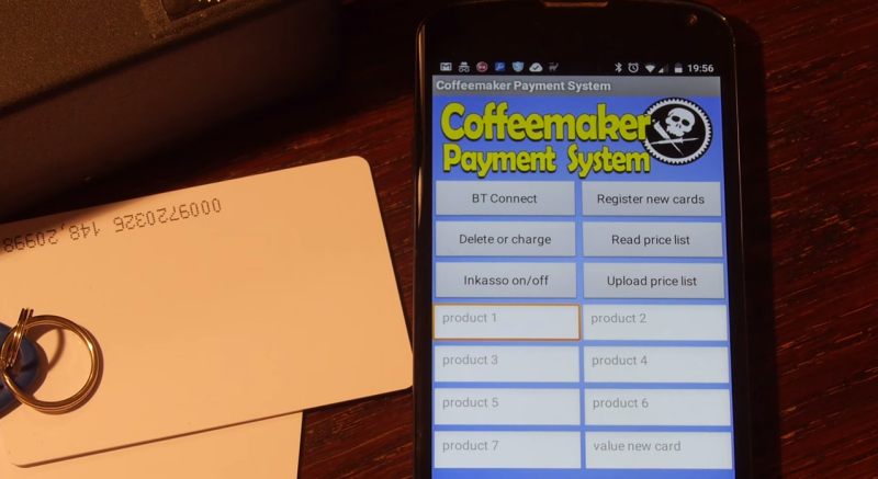 Coffee payment system