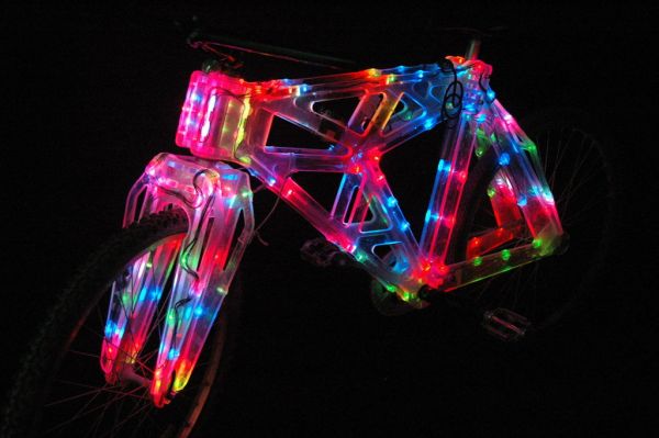 Edge Lit Plastic Bike