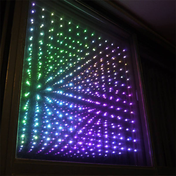 LED Matrix Infinity Mirror | Hackaday