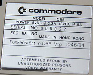 C65 serial