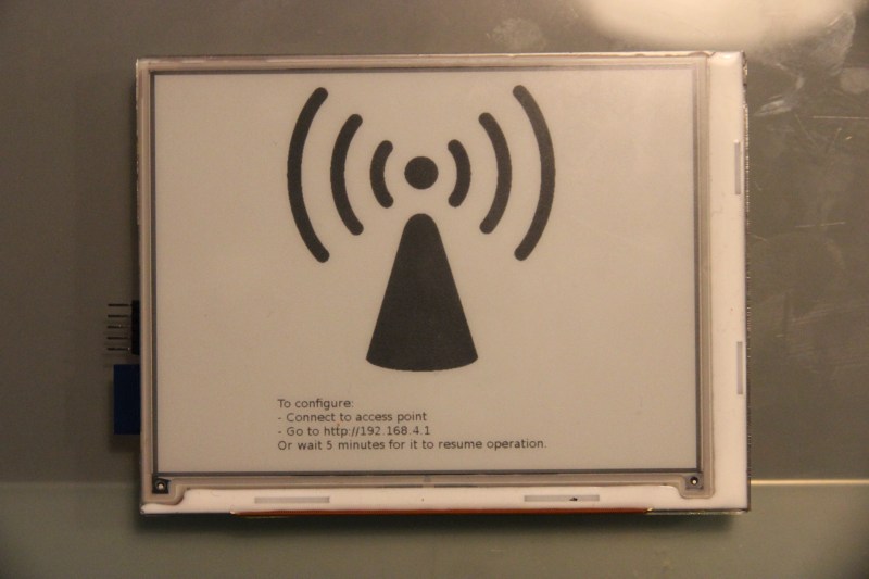 An E-Ink WiFi Connected Display
