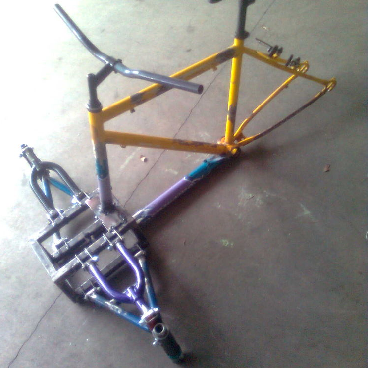 homemade three wheel bicycle