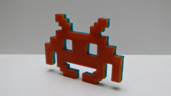 3D Printed Space Invader