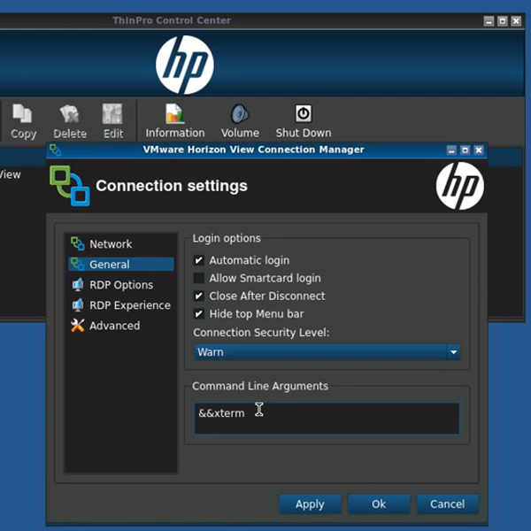 hp t520 thin client linux