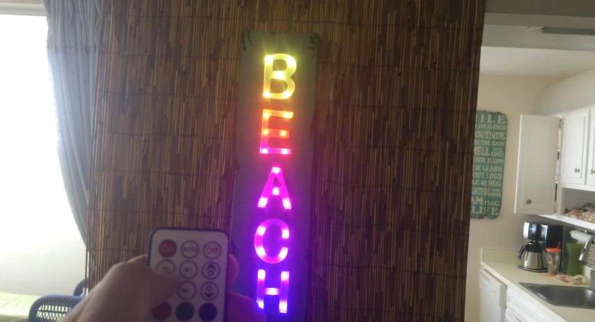 LED Sign Brightens Up The Beach After Dark | Hackaday