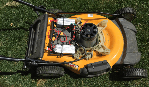 Lithium Ion Upgraded Lawnmower