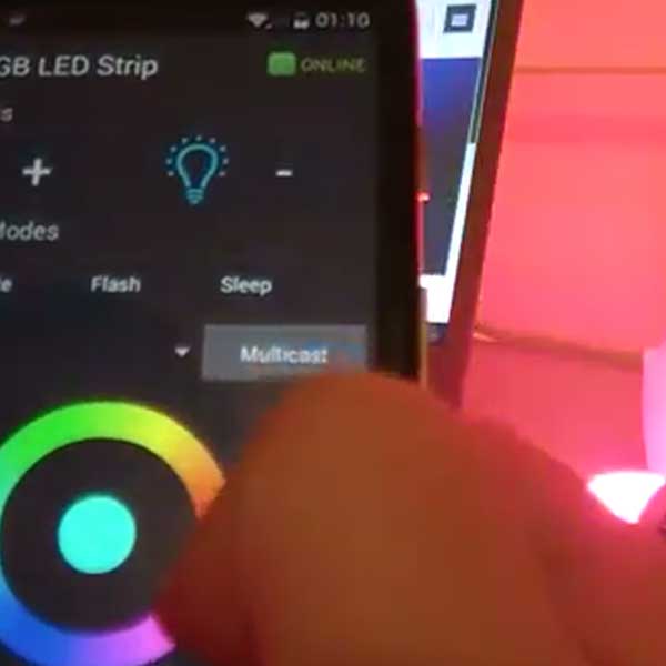 how to work the led light remote