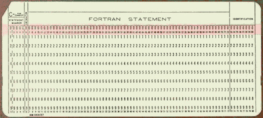 fortran card