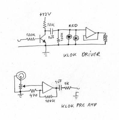 Klok slave unit schematic