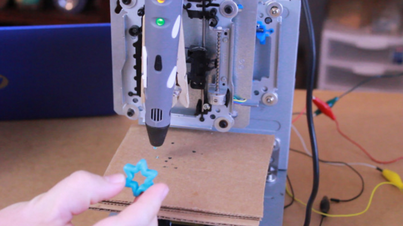 3D Printing Pen And CNC Machine Yields Cheap 3D Printer
