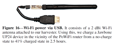 USB energy harvesting dongle.