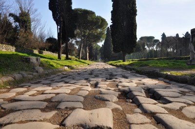 The Appian Way near Rome. Image via Paul Hermans