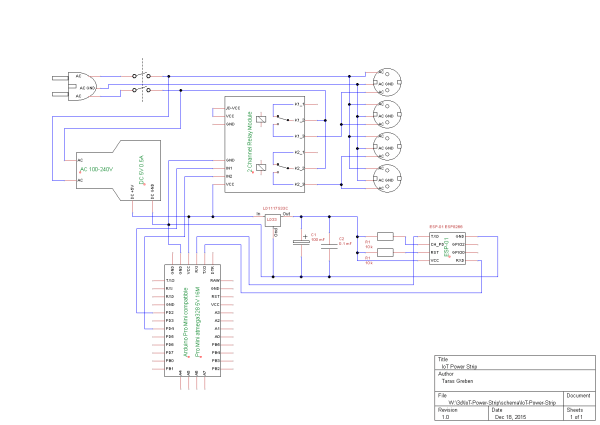 IoT Power Strip Lets You Control All Your Holiday Lights Circuit Diagram