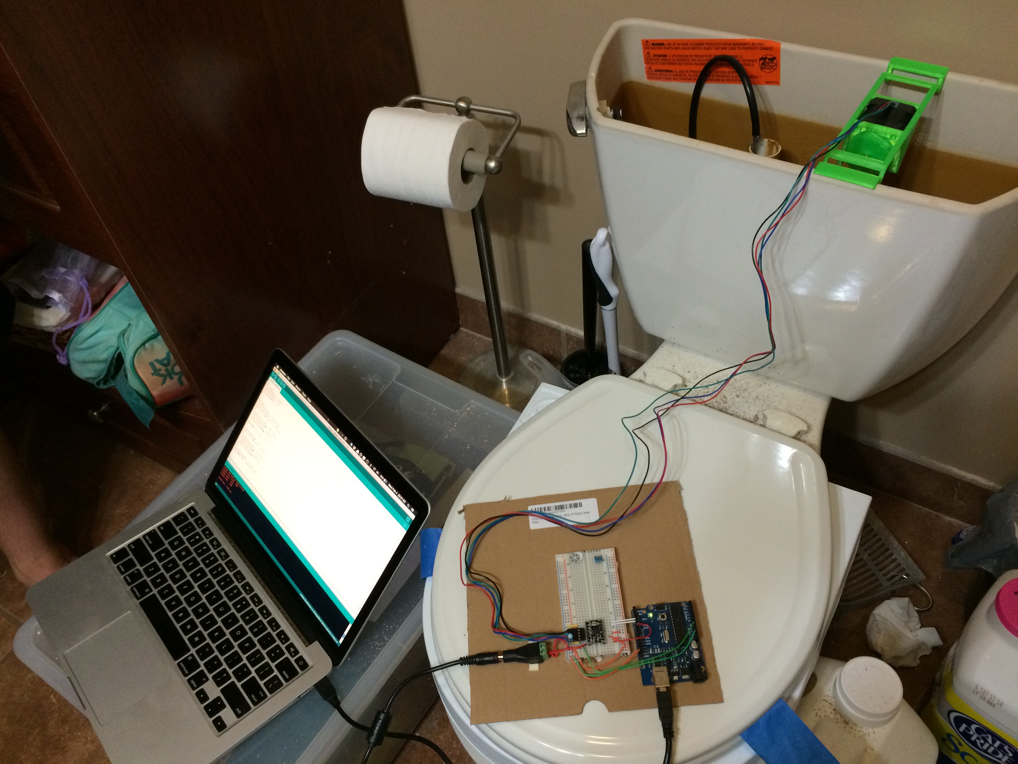 Toilet Automatically Flushes For Your Bathroom Trained Kitty Hackaday