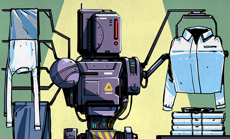 The clothing folding robot - FOLDIMATE