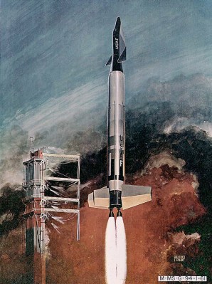 The X-20 Dyna-Soar would have launched vertically on a Titan missile.