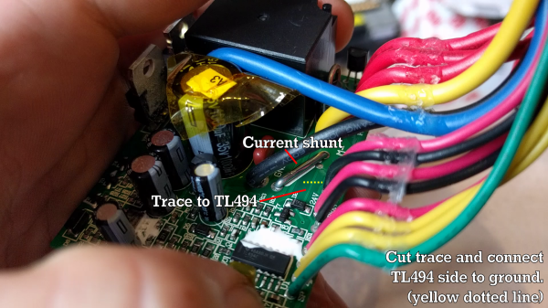 Modifications to a Razor E300 motor controller to remove limits