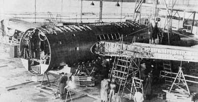 The General H.H. Arnold Special being disassembled at the Central Aerodrome in Moscow