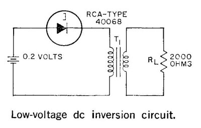 The RCA tunnel diode inverter circuit