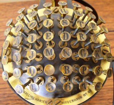 The Malling-Hansen Writing Ball, invented in 1865