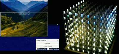 Landscape animation RGB Cube - small