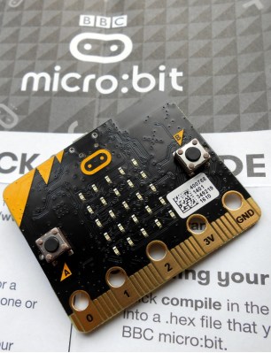 The micro:bit top view