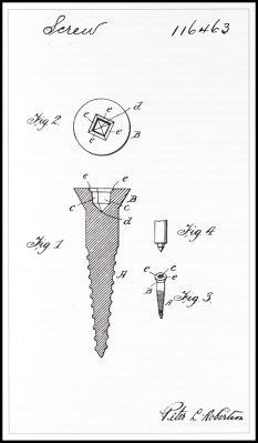 Believe it or not the "Robertson" screw came out before the phillips. Robertson just hated money and didn't want to license his patents. So it's only now that they're in common use again.