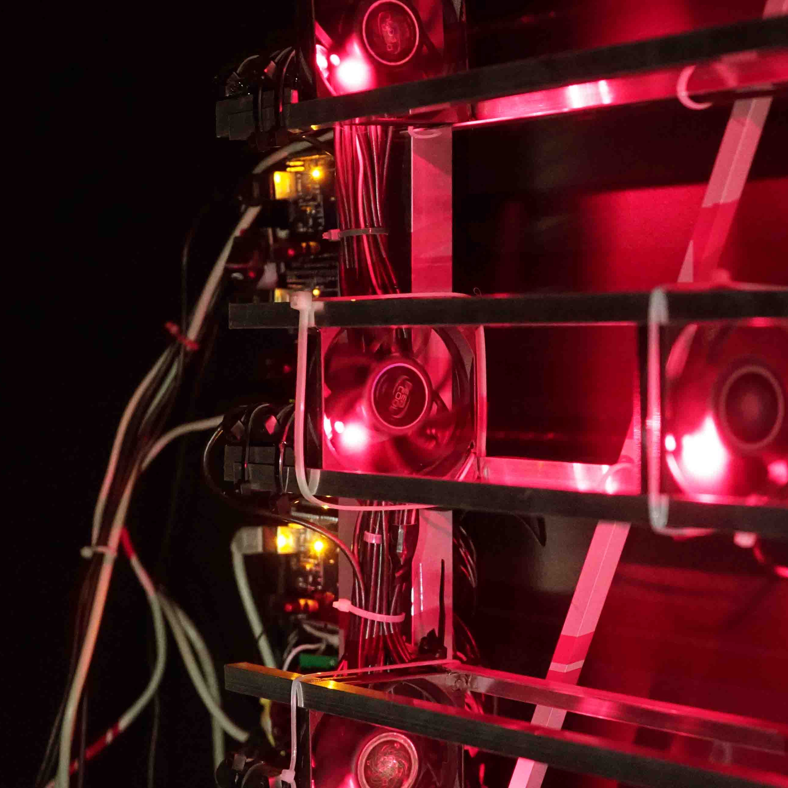 Autonomous Musical Soundscapes From 42 Fans And 7 Lasers Hackaday