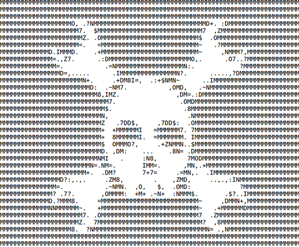 which ascii characters are used in art