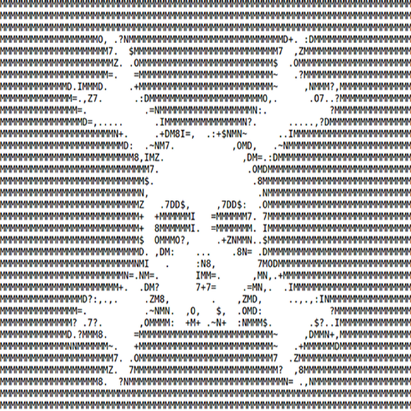 ascii art with only one character