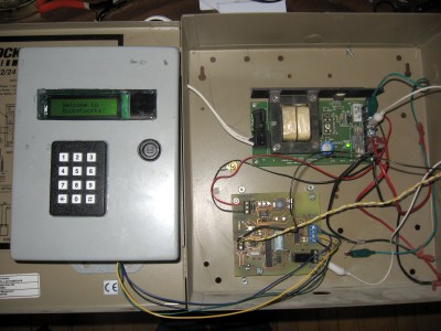 Milwaukee Makerspace code entry unit before installation