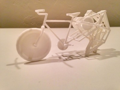 3D printed strandbeest bike proof of concept