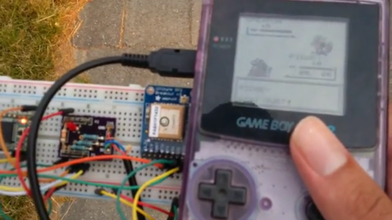 Beware Of Tall Grass Pokemon Go On The Gameboy Pocket Hackaday