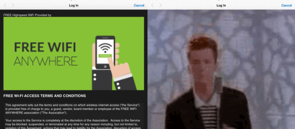Rickrolling SSID With ESP32