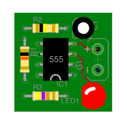 A mockup of our 555 LED flasher