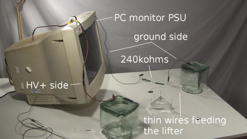 Cpu Monitor Lifter Expanding Horizons With The Ion Propelled Lifter | Hackaday