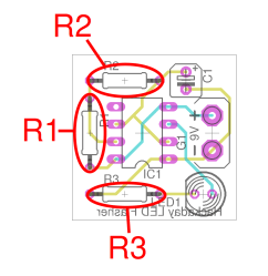 An example component placement diagram